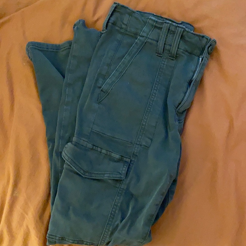 AE Next Level Stretch Green Cargo Pants